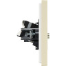 Двойная розетка TV+RJ45 IEK FORTEPIANO категория 5E FP436 ваниль FP-AK20-1-K10