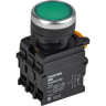 Кнопка с подсветкой и фиксацией IEK MASTER MI-BT60-11TD-33-11-K06 d=22мм 1NO+1NC зелёная MI-BT60-11TD-33-11-K006
