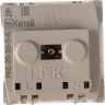 Розетка IEK РКС-20-30-П-К с заземляющим контактом 2к (на 2 модуля) ПРАЙМЕР белая - CKK-40D-RSZB2-K01-K